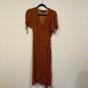 Lulu’s Printed Wrap Dress